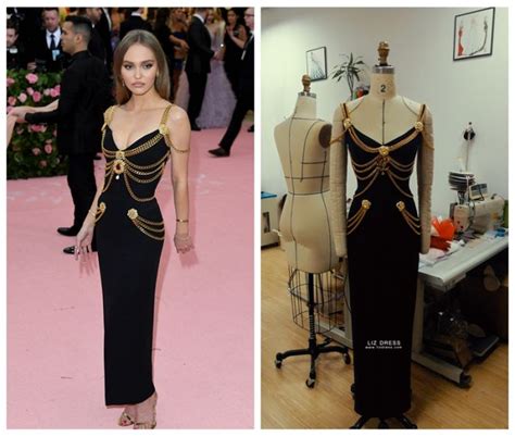 versace lily rose depp dress dupe